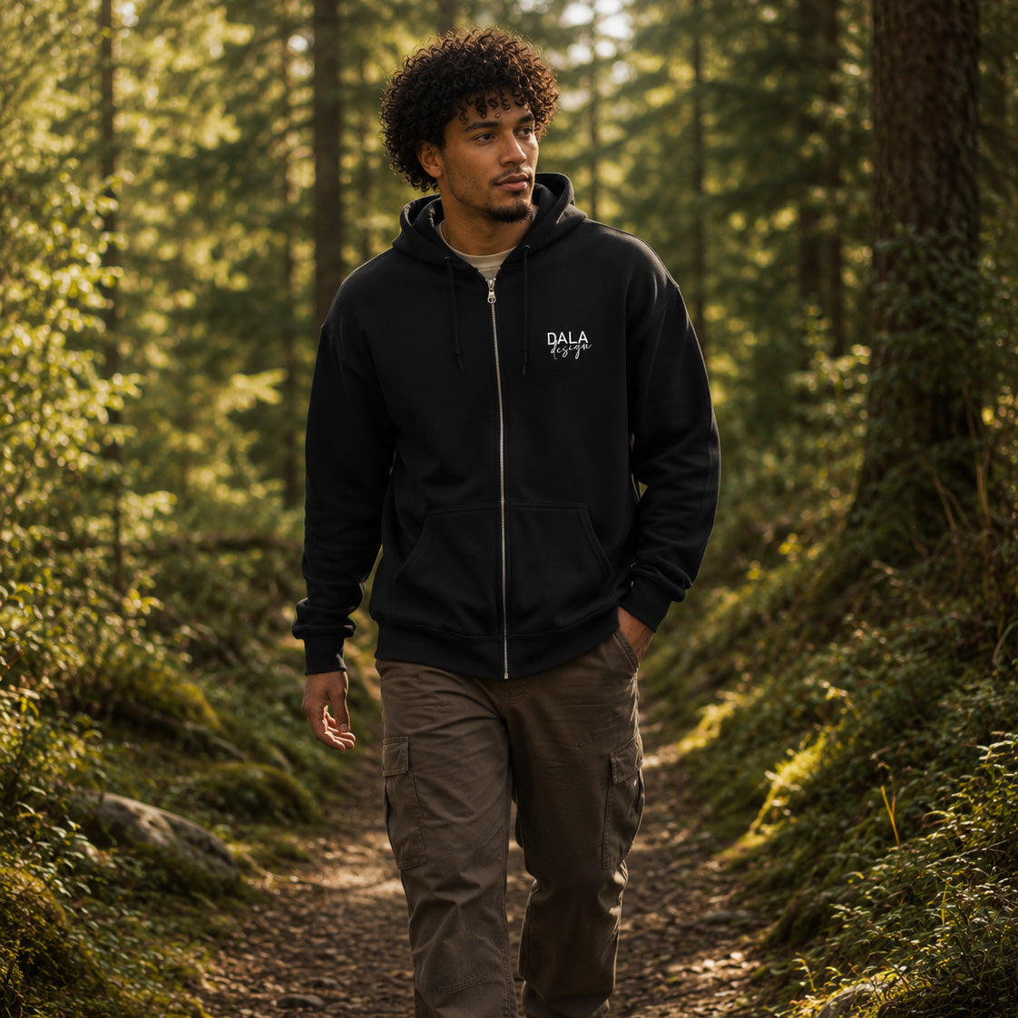 Daladesign Hoodie med dragkedja Hanna Cavanagh