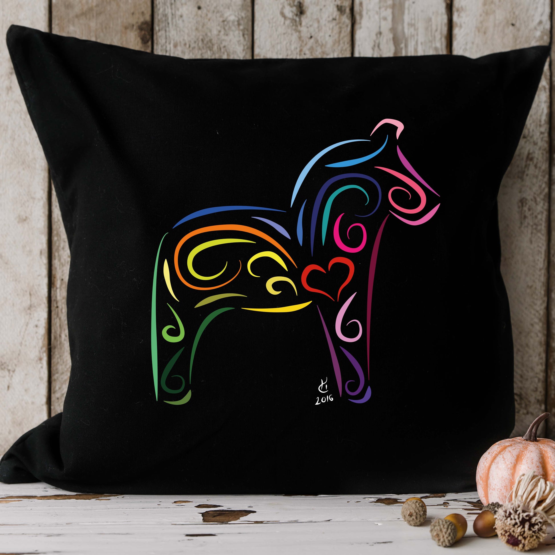 Dalahäst Kudde Hanna Cavanagh Design