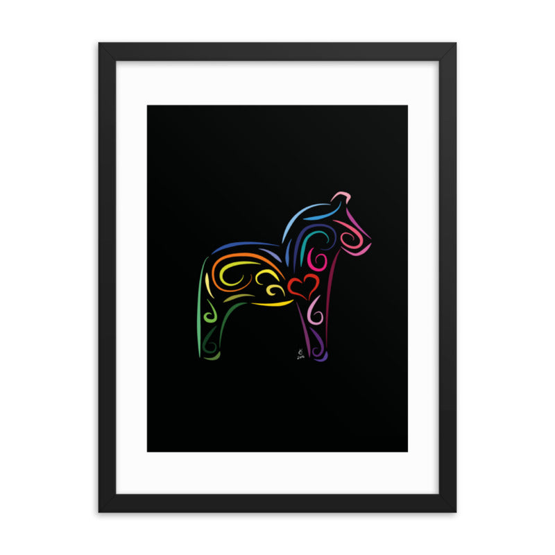 Dalahäst Poster Hanna Cavanagh Design