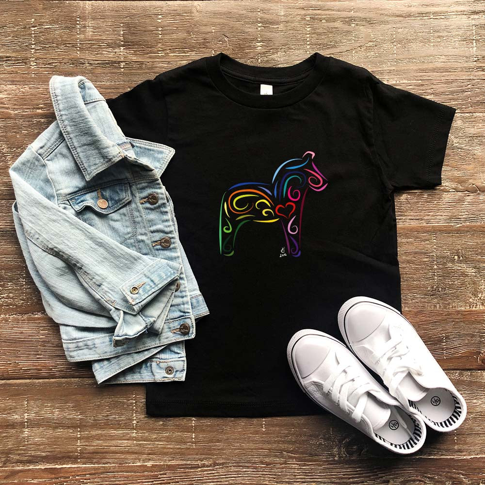 Dalahäst T-shirt barn No. 1