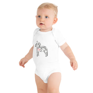 Dalahäst Babybody Vit