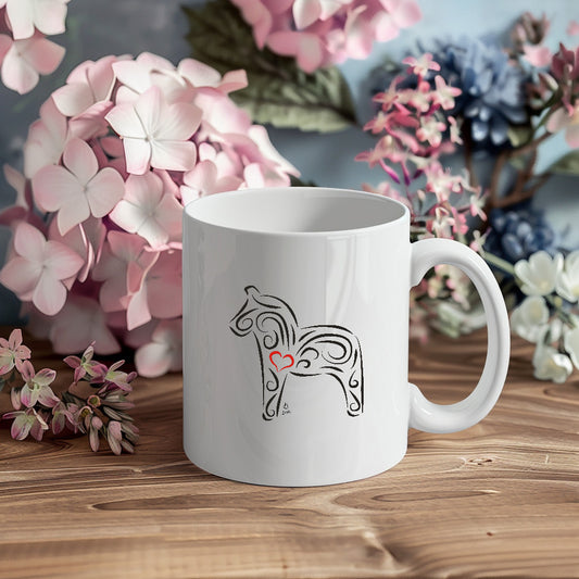 Hanna Cavanagh Design Dalahäst kaffekopp 