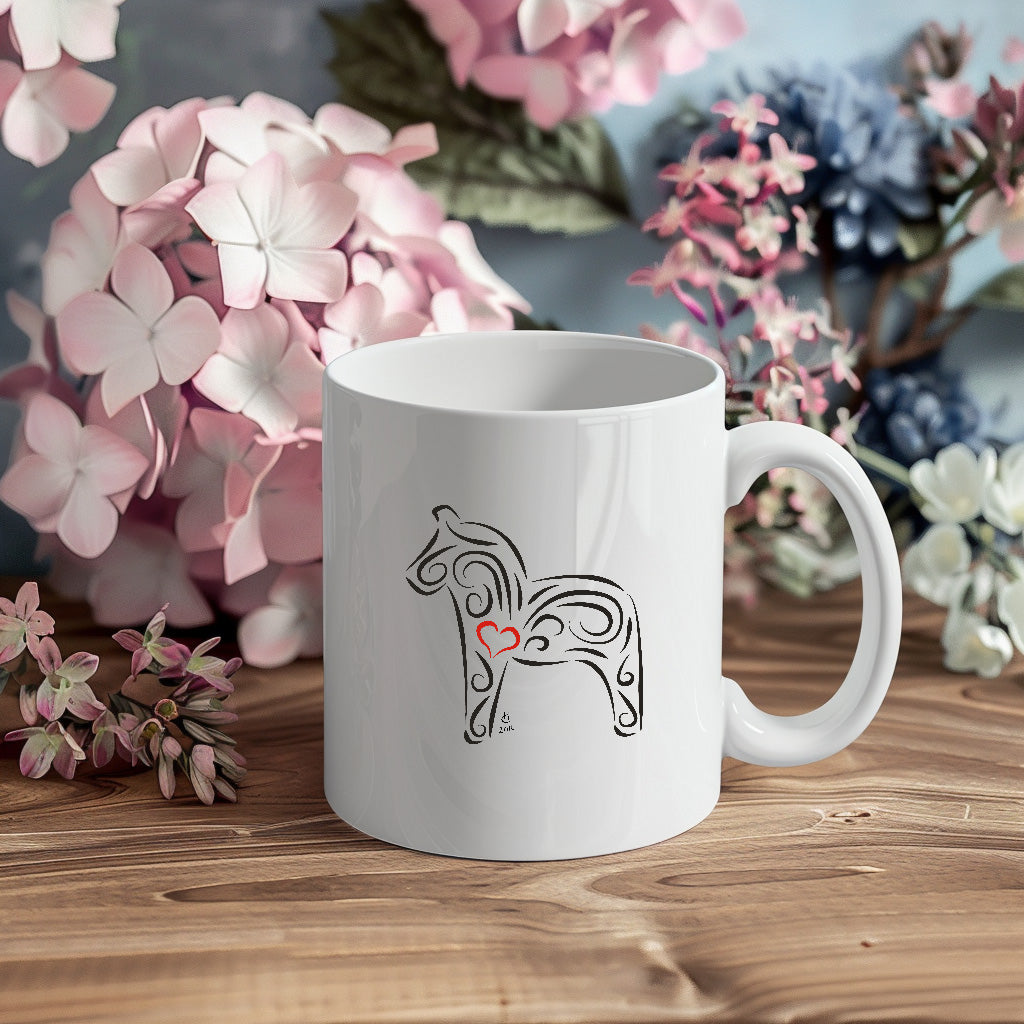 Hanna Cavanagh Design Dalahäst kaffekopp 