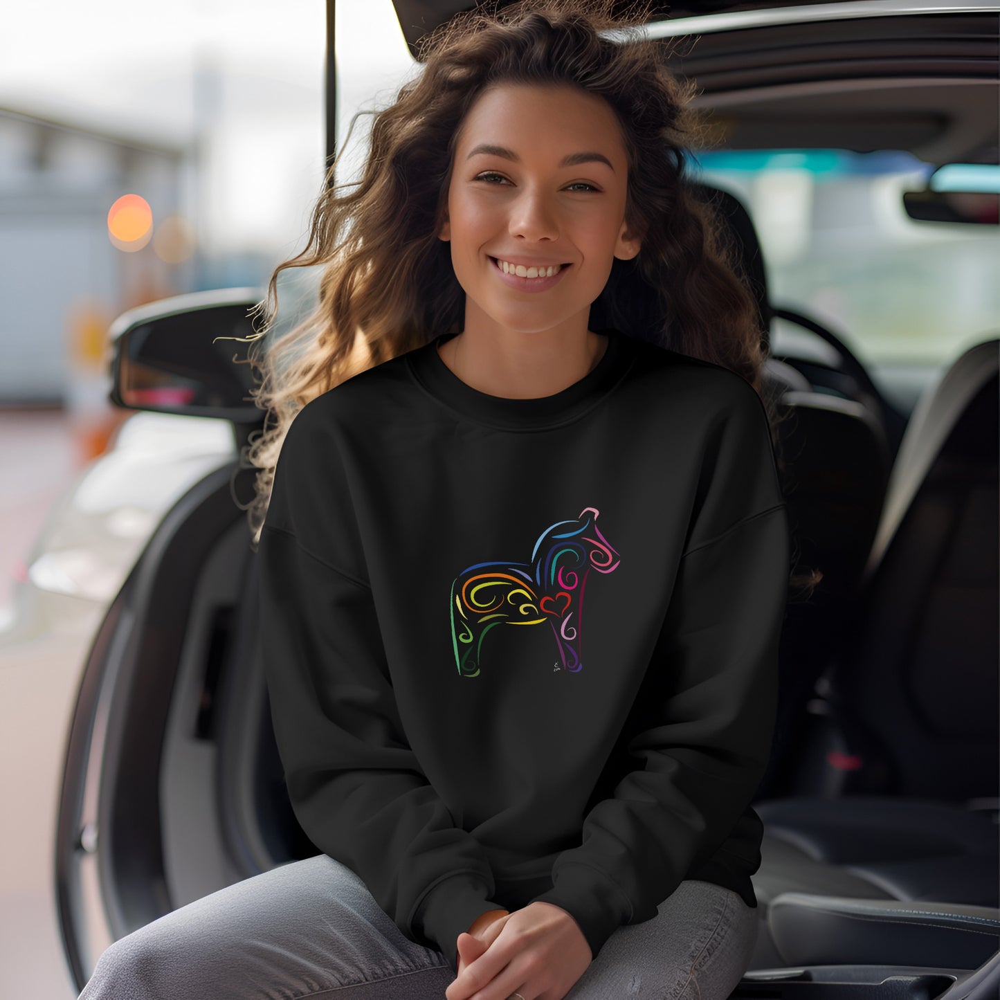 Hanna Cavanagh Design Dalahäst Sweatshirt