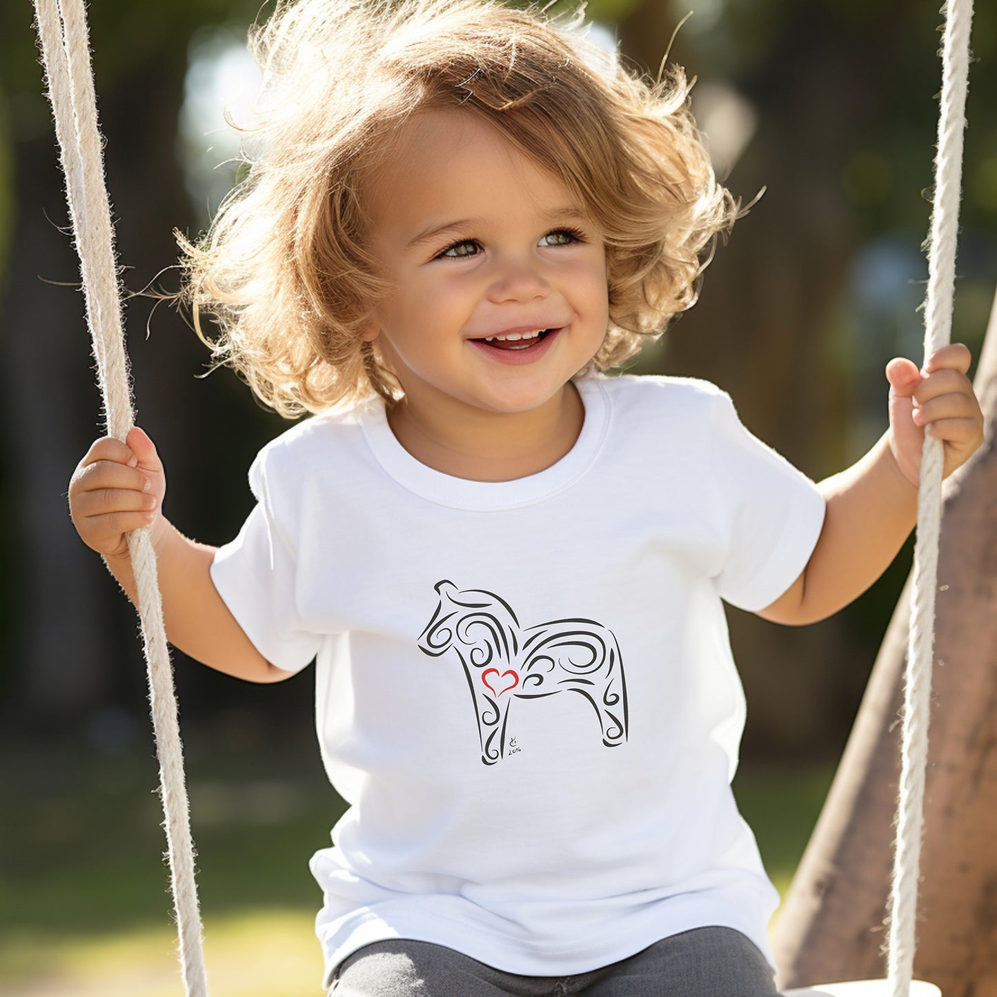 Dalahäst T-shirt barn No. 2